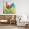 Stupell Industries Cockerel Rooster in Colorful Garden Canvas, design by Clare Tupper